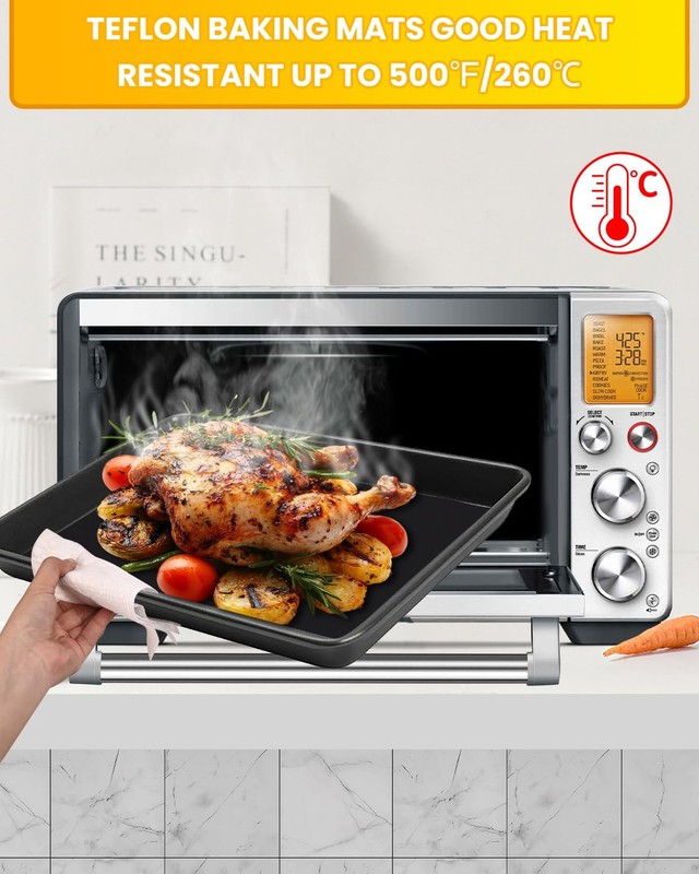 154PCs Air Fryer Liners For BOV900, 150PCs Parchment Paper+4PCs Teflon Mats gallery