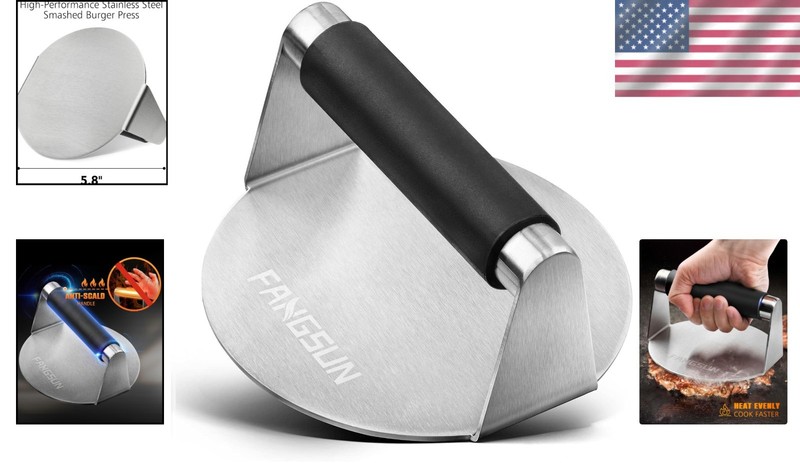 Ultimate Burger Press with Heat-Resistant Handle – Perfect for Grilling Lovers gallery