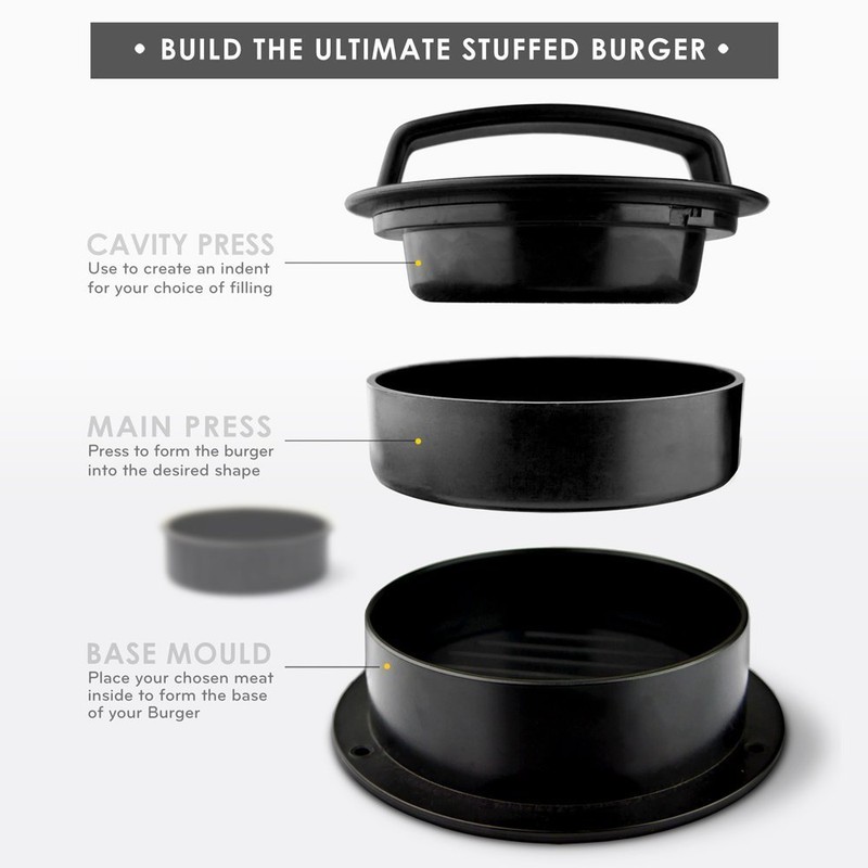 Stuffed Burger Press 3 in 1 Gourmet Beef Burger Kebab Maker BBQ Ramadhan Eid gallery