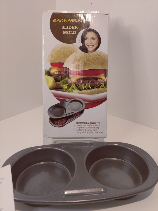 NEW SLIDER MOLD PRESS NON-STICK COATING RACHAEL RAY PERFECT 3 OUNCE PATTYS gallery
