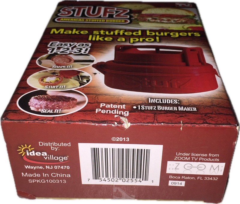 STUFZ Americas Stuffed Burger As Seen On TV Make Burgers Like A Pro! Brand New gallery