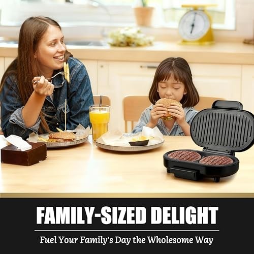 FineMade Maker, Breakfast Sandwich Maker, Burger Press Patty Double Mini Grill gallery