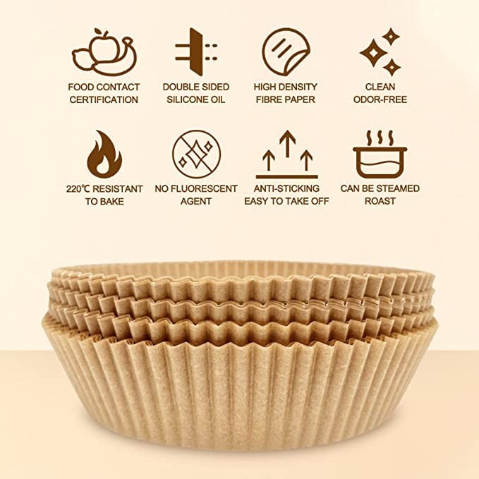 S&S Loyal Air Fryer Disposable Paper Liner, 100PCS Non-stick Air... gallery