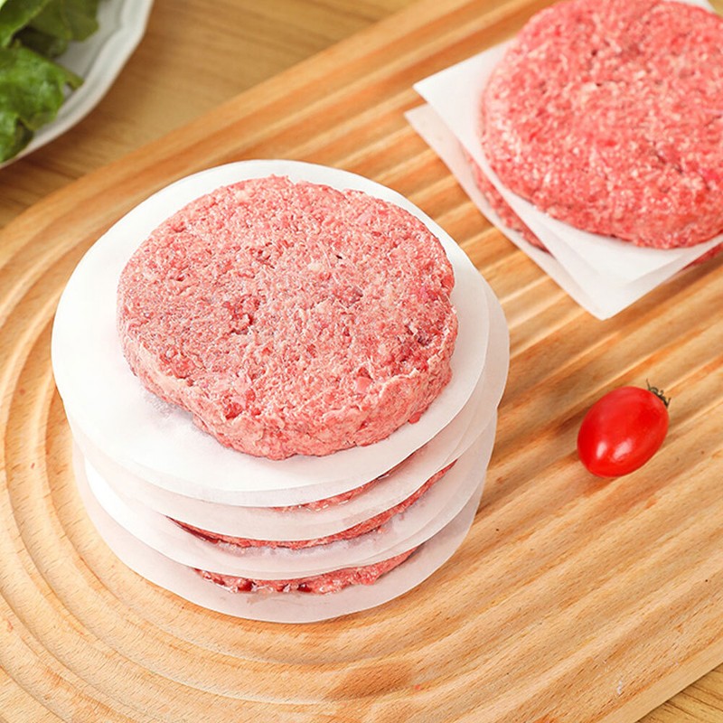 100Pcs Hamburg Paper Non-Stick Baking Oil Paper For Burger Press BBQ Patty Maker gallery