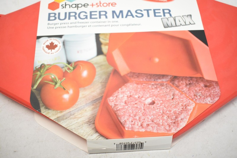Shape+Store Burger Master Max Red Large Burger Press Freezer Tray Mold BPA Free gallery