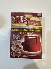 StufZ Burger Press As seen On TV, Make Stuffed Burgers Like a Pro-New Open Box