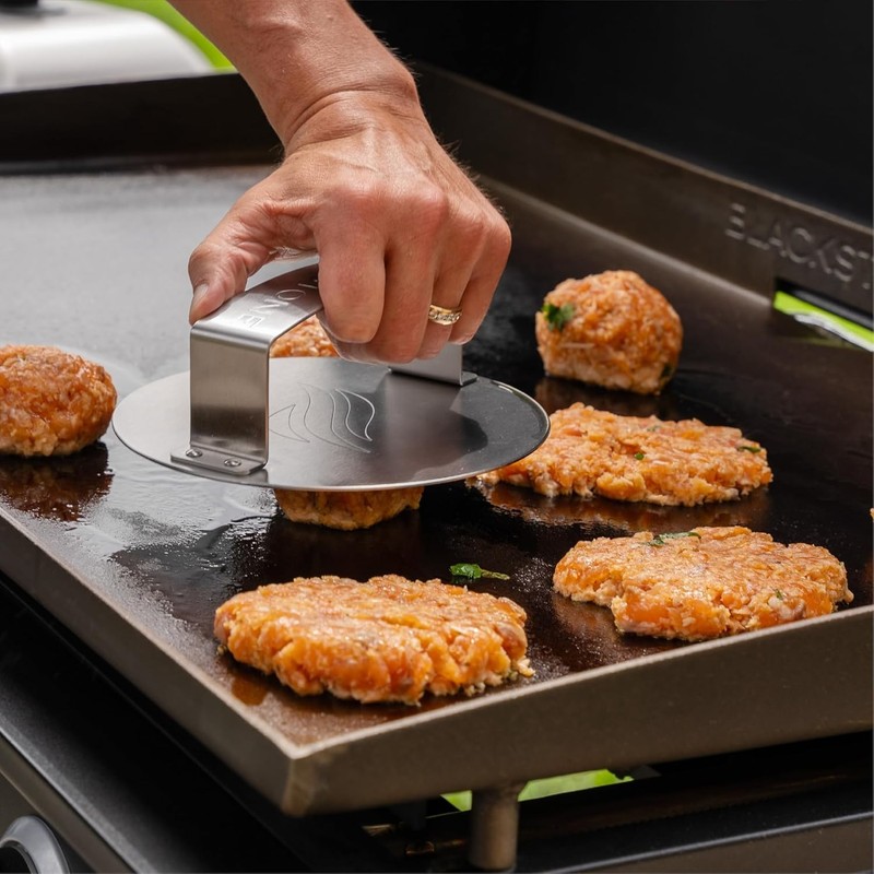 Blackstone Smash & Sear Press – Smash Burger Tool for Griddle, Grill, Hamburger, gallery