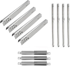 Grill Heat Plats & Burner Crossover Tube Replacement for Char Broil TRU-Infrared
