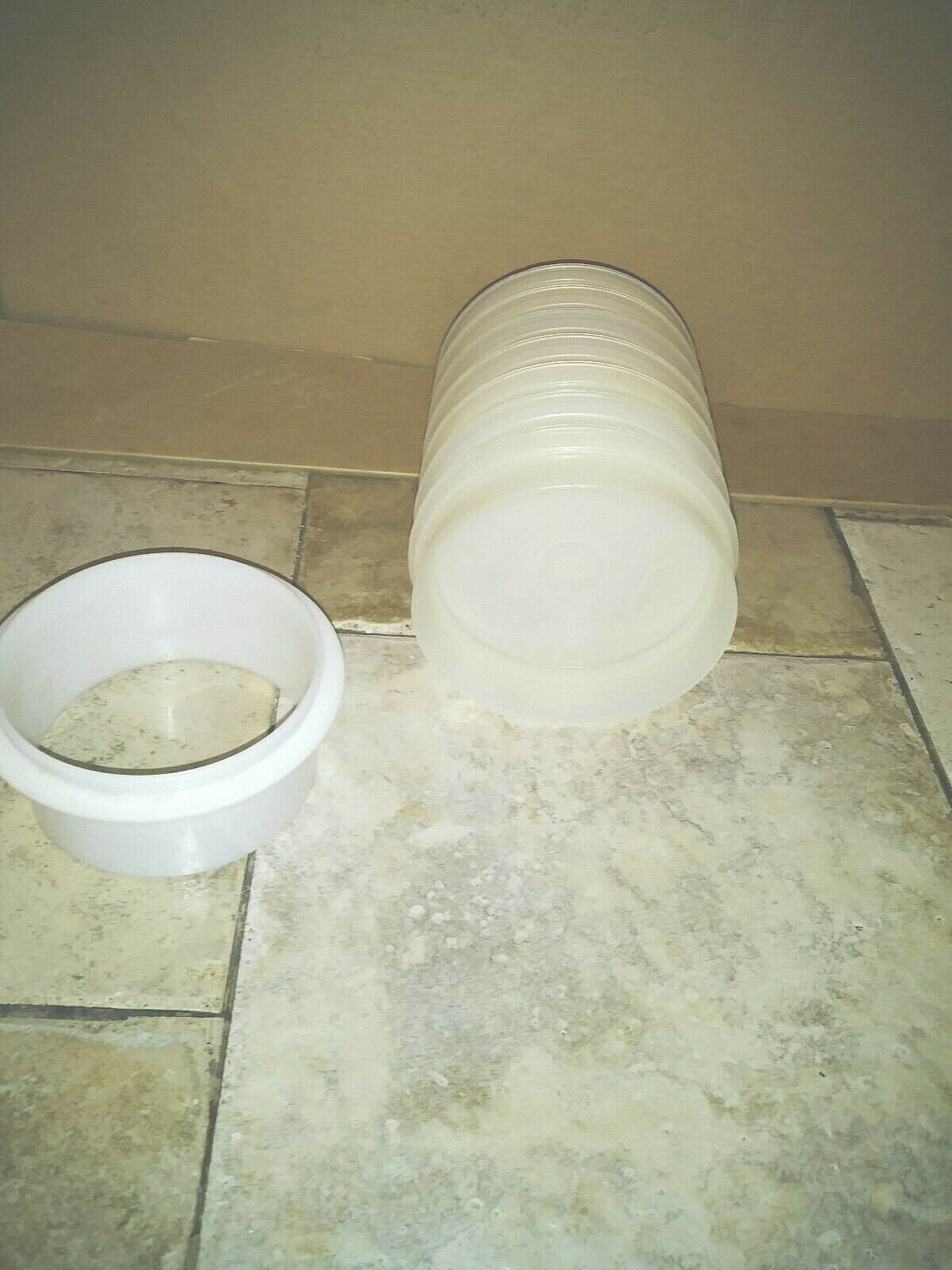TUPPERWARE 7-QUARTER POUND MOLDS AND COLLAR (NO PRESS) 882 gallery