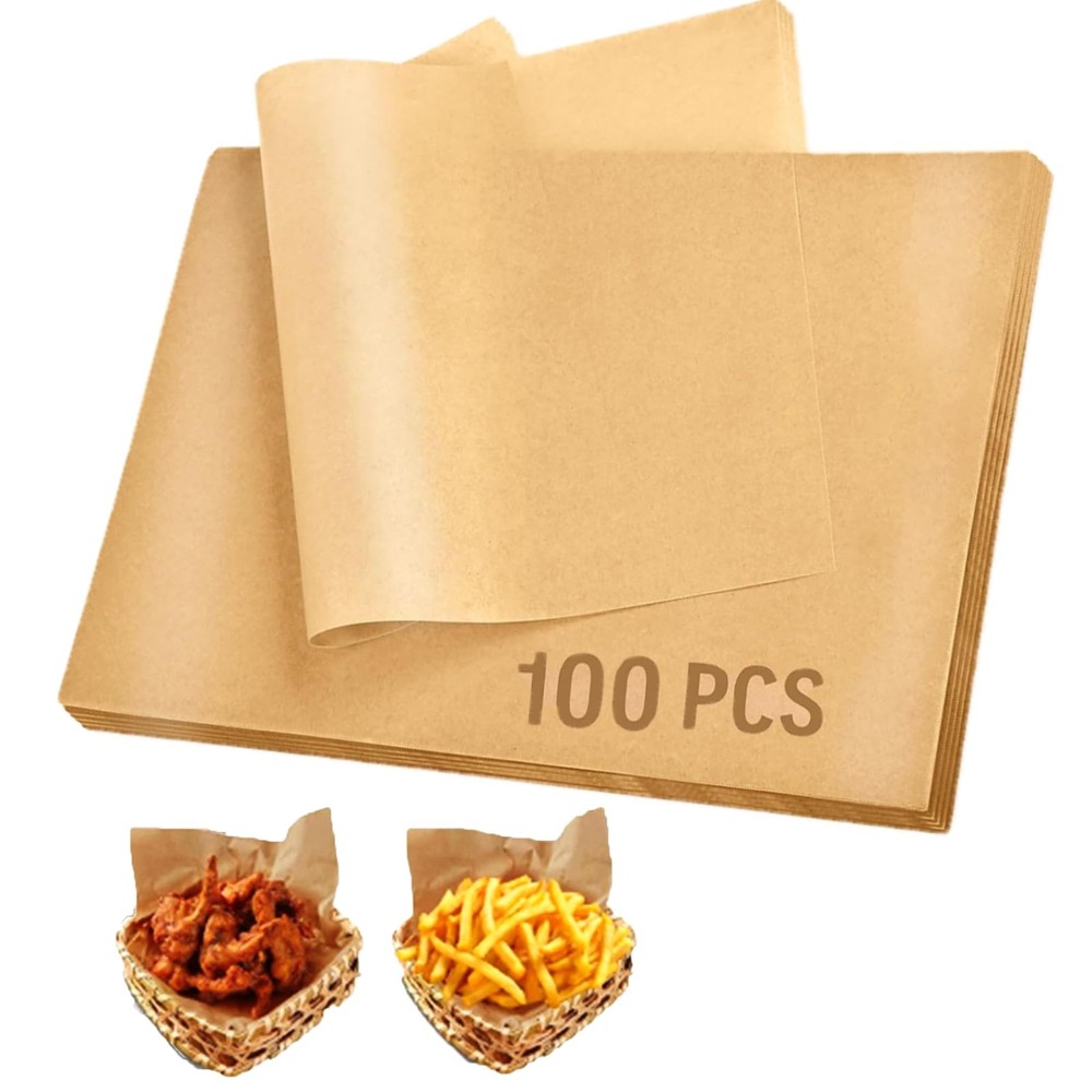 Unbleached Parchment Paper Sheets for 12x8-100PCS,