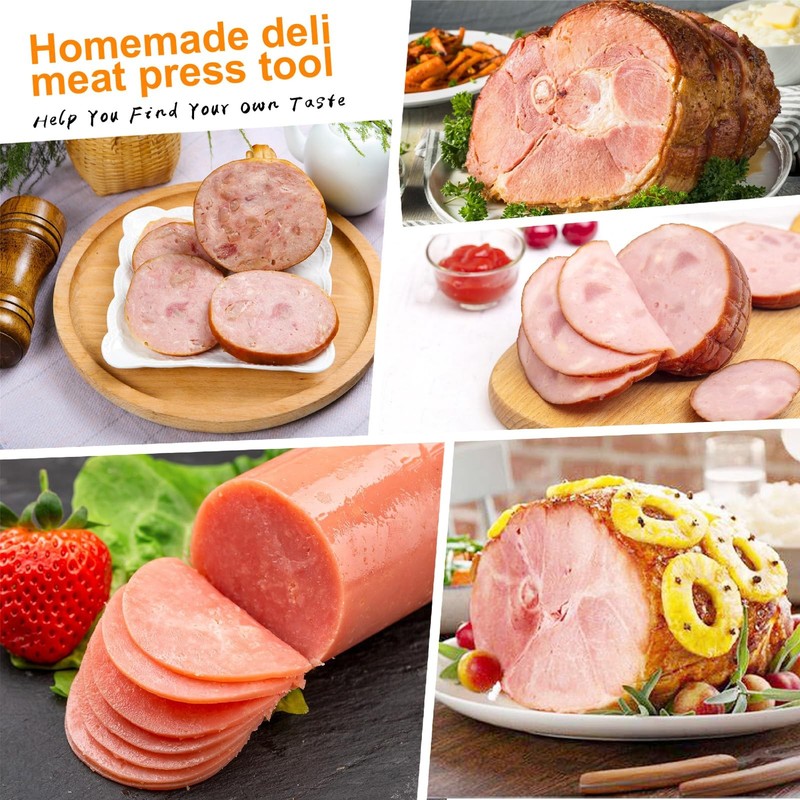 Joyeee Lunch Meat Press Mold for Deli Meats, 304 Stainless Steel Ham Press Ma... gallery