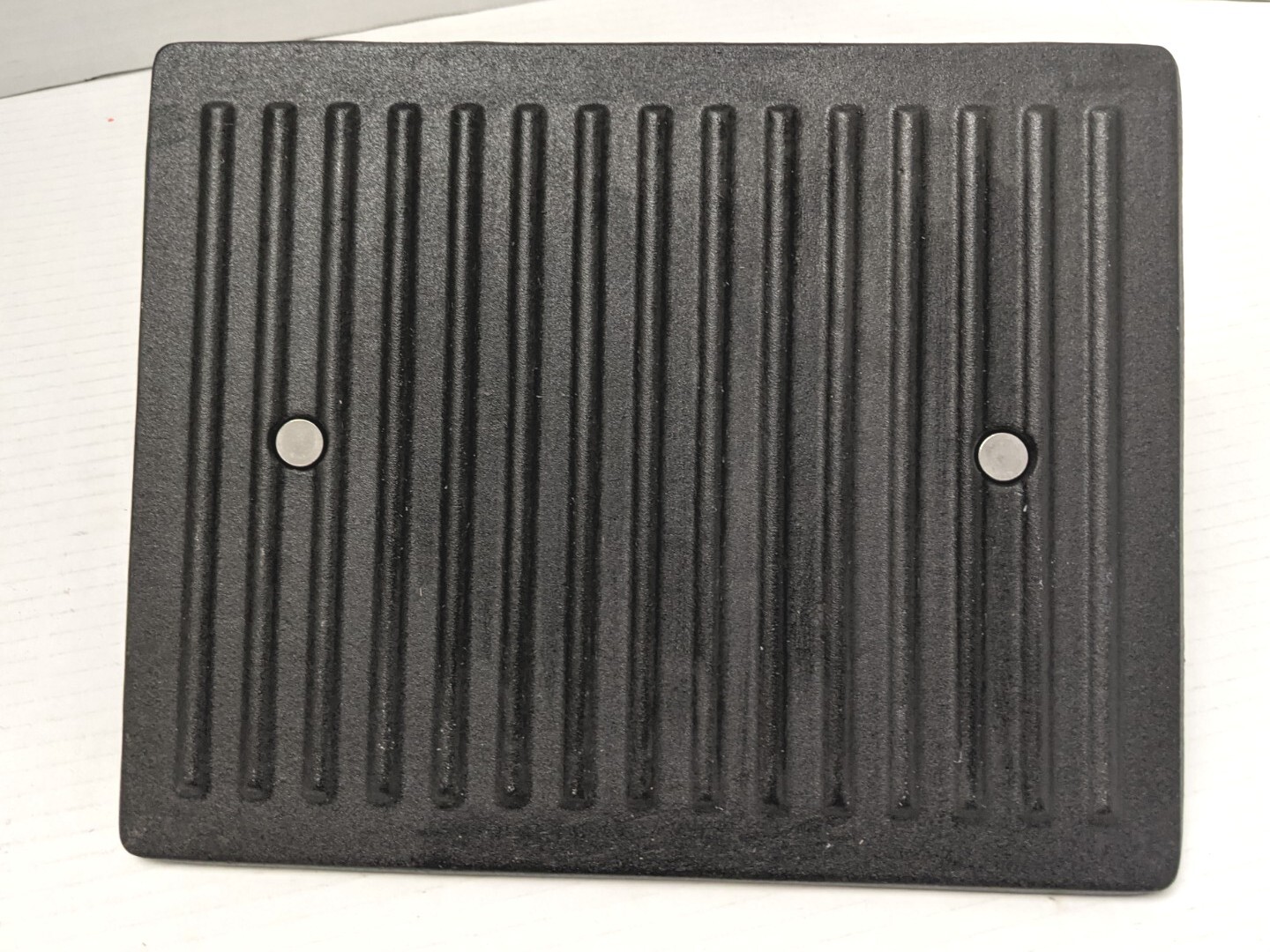 ALL-CLAD Heavy Cast Iron Burger Panini Bacon Sandwich Grill Press 8" x 10" gallery