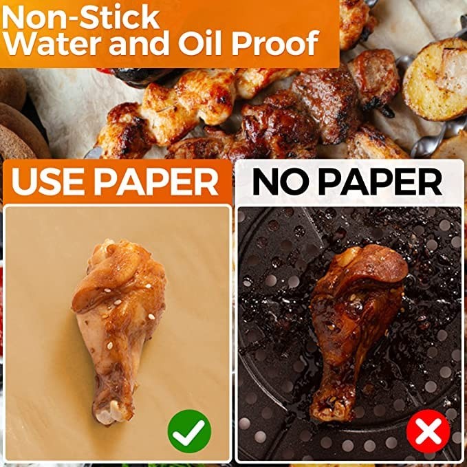 S&S Loyal Air Fryer Disposable Paper Liner, 100PCS Non-stick Air... gallery