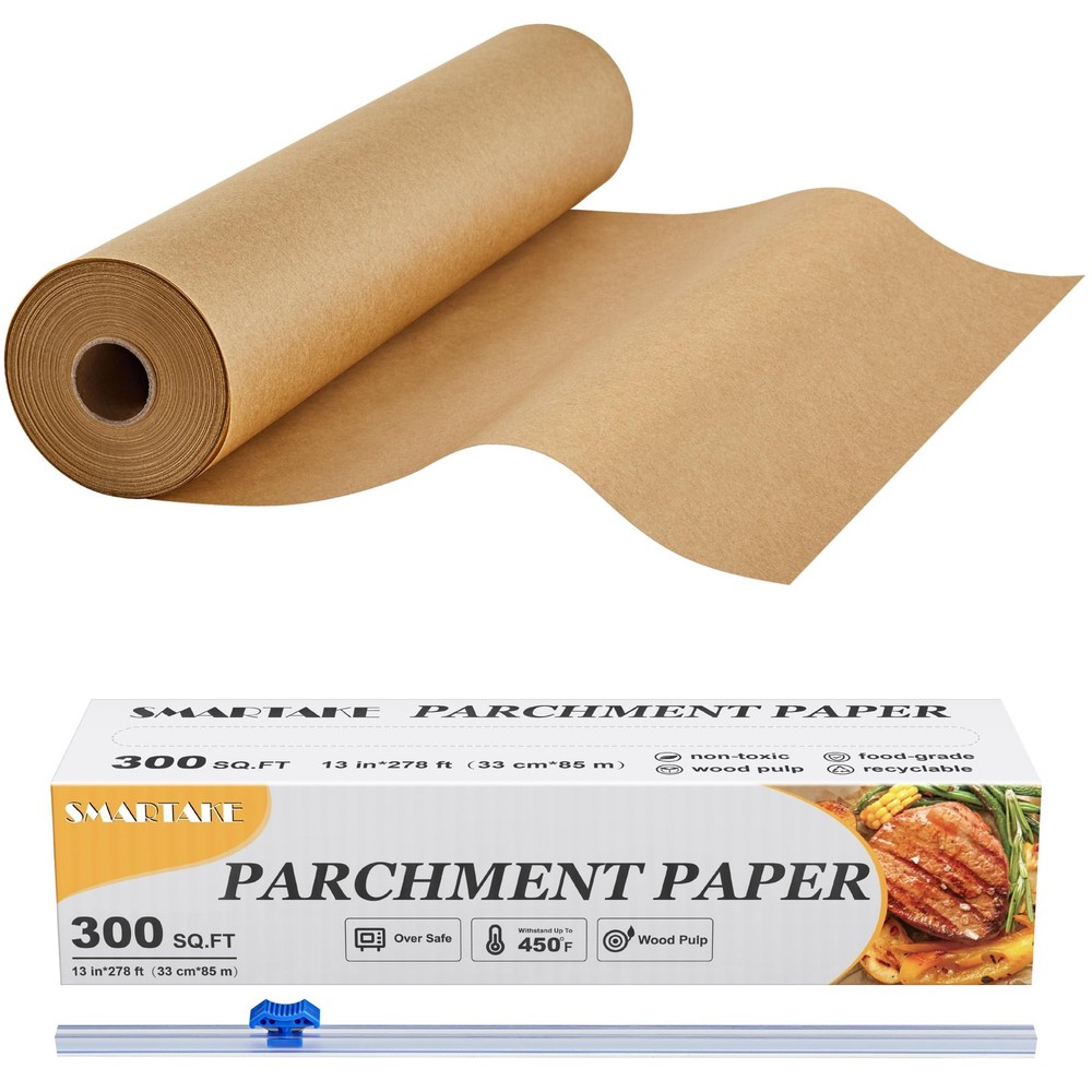 SMARTAKE Parchment Paper Roll for 13 inch x 278 ft, 300 sq.ft, Unbleached