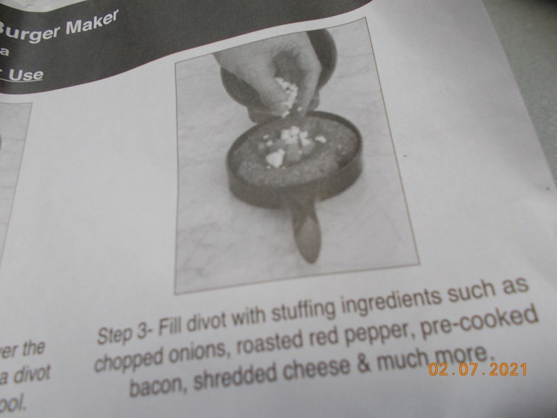NIB Avon Fill N Grill Stuffed Burger Maker gallery