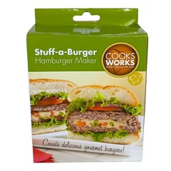 Stuff-a-Burger Hamburger Maker Cook Works Gourmet Burgers NEW