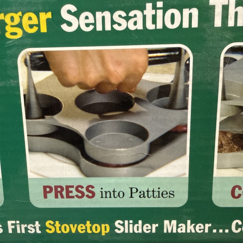 Big City Slider Station Mini Burger Cooking Pan Stove or Grill M-633 BRAND NEW gallery