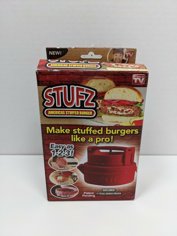 STUFZ Stuffed Burger Press Hamburger Maker As Seen On TV Easy To Use Brian Duffy gallery