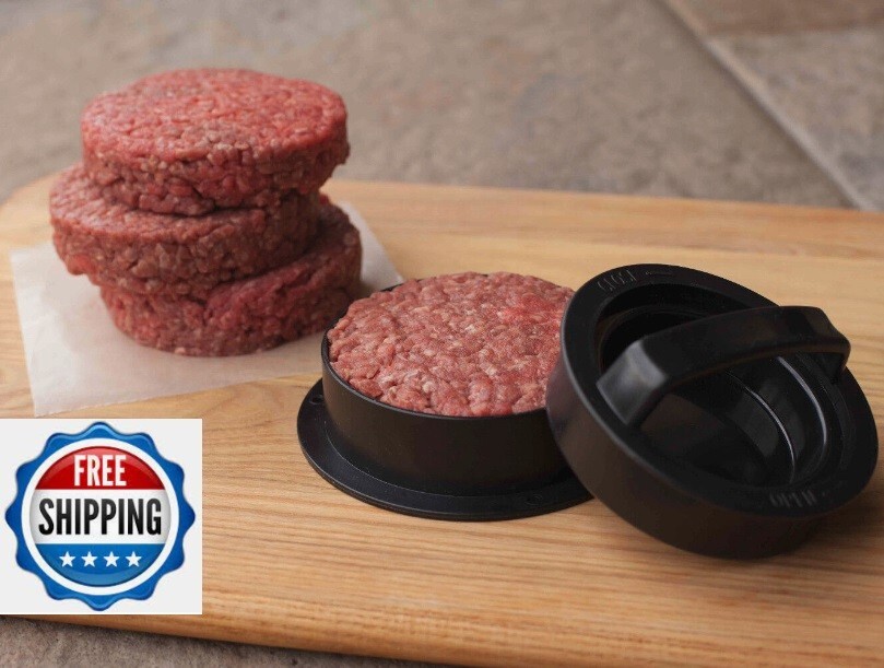 Burger Press Stuffed Patty Maker Non Stick Molds Kit Hamburger Bbq Rings Sliders gallery