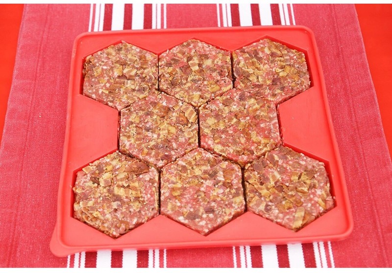 Burger Master Innovative 8-in-1 Burger Press & Freezer Container Makes 8 Quar... gallery