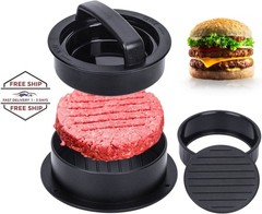 Prensa para hamburguesas, molde para hamburguesas con 100 láminas de papel
