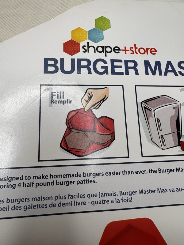 Shape + Store Burger Master Max Four Burger Press and Freezer Container in One gallery