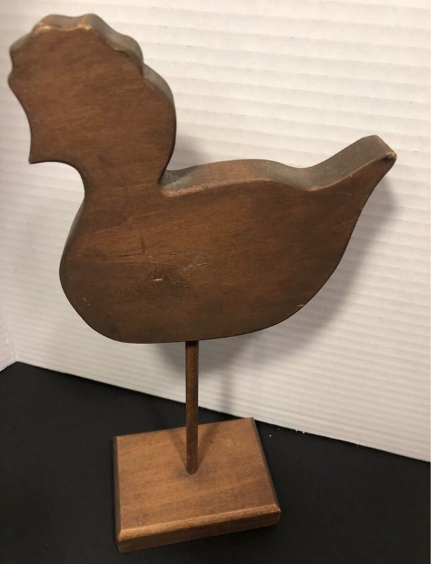 Wooden Rooster Approx 10” High Rustic Country Farmhouse Kitchen EUC gallery