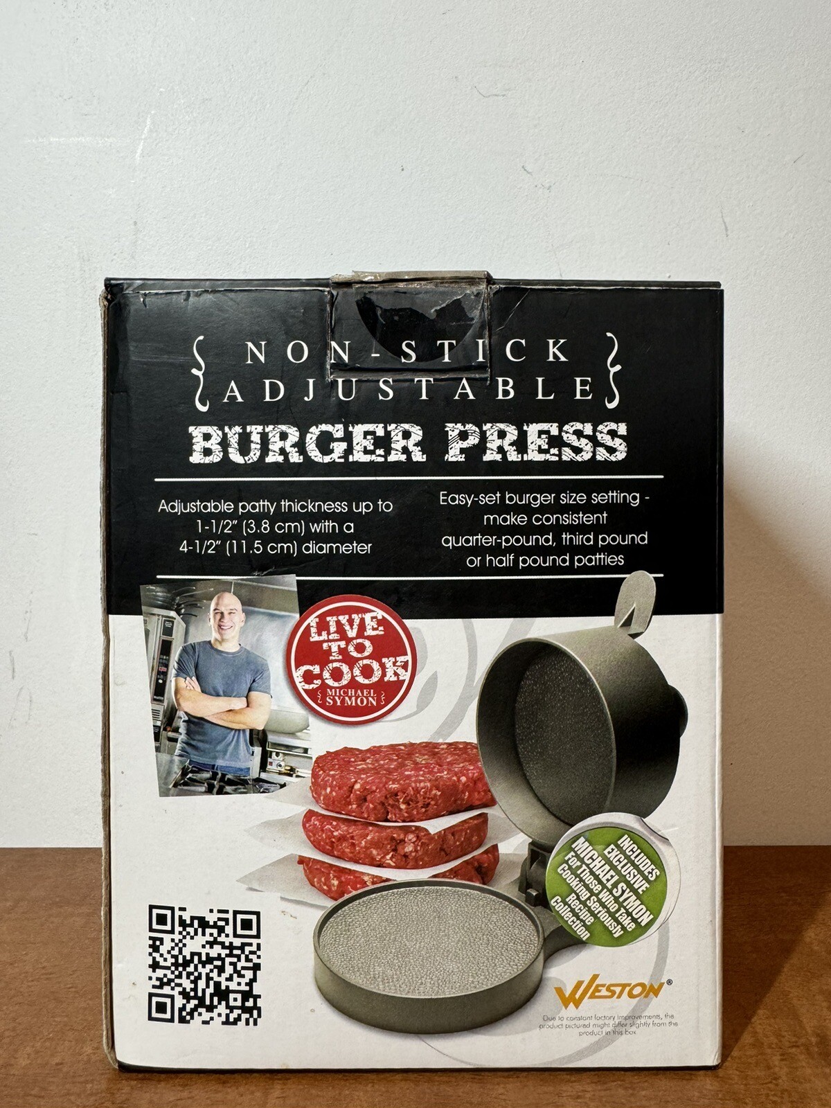 Michael Sympn Non-Stick Adjustable Burger Press gallery