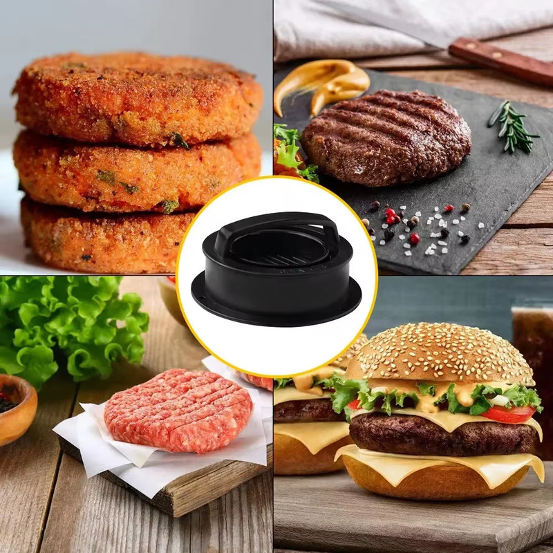 Hamburger Press Patty Maker Burger Press 3 in 1 Non-Stick Meat Beef Veggie Hambu gallery