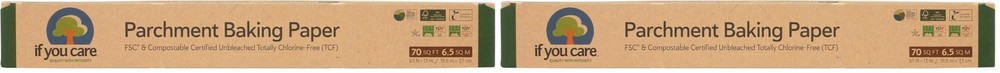 If You Care Parchment Baking Paper, 1 Box (70 Sq Ft Total) (Pack of 2), -1