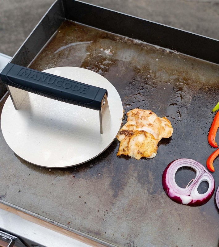 Stainless Steel Burger Smasher 3.25 LB – 8 Inch Steak Weight for Smash Bur gallery