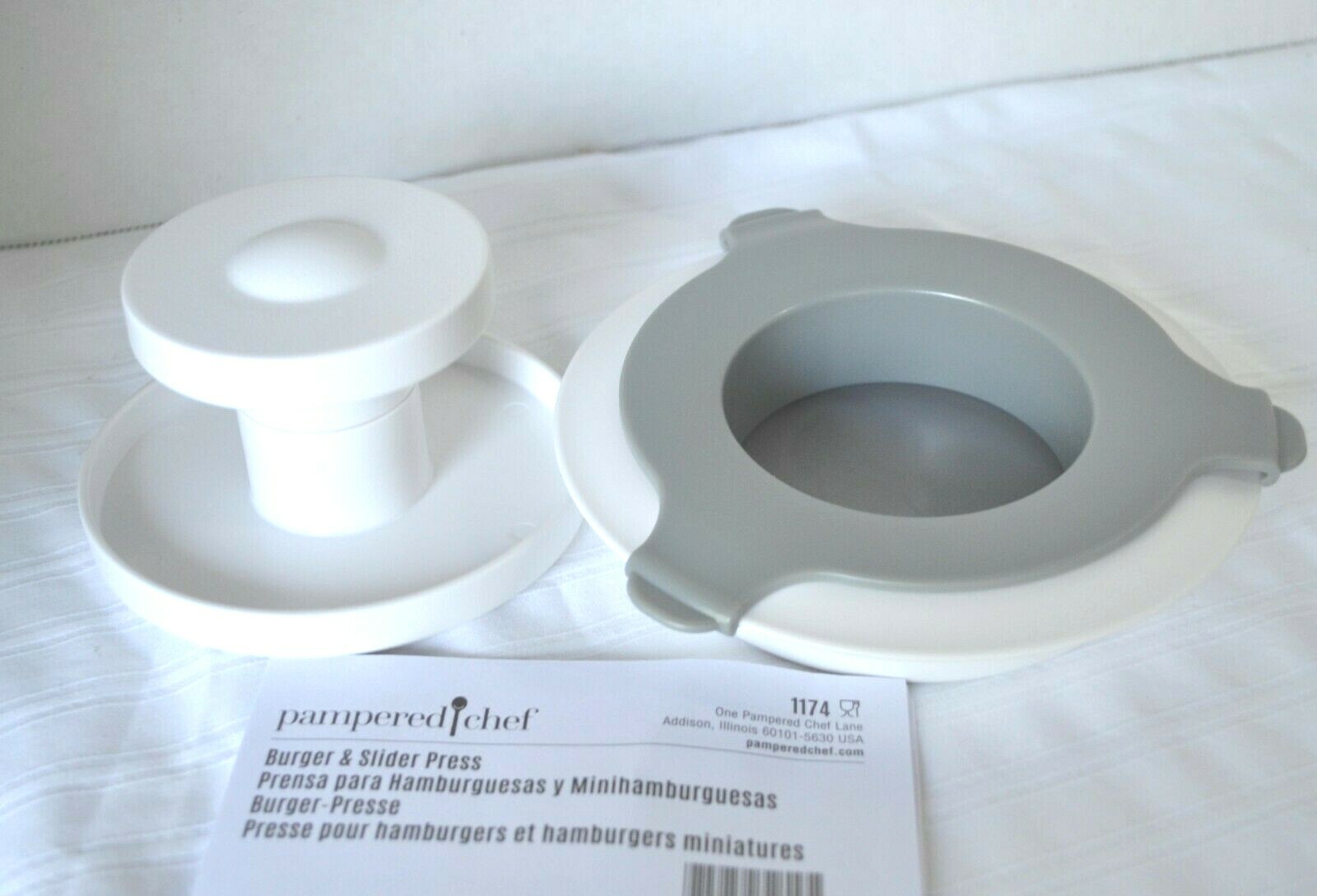 Pampered Chef BURGER & SLIDER PRESS - Makes a Great DAD GIFT - Fun for KIDS too! gallery