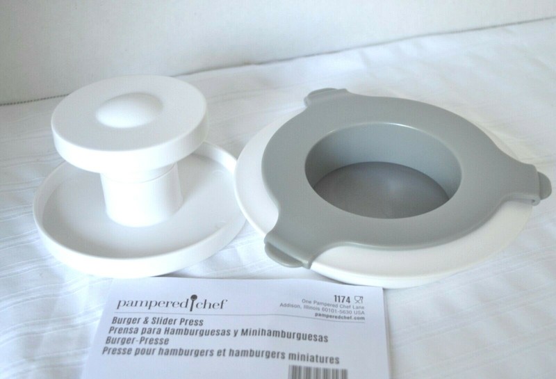 Pampered Chef BURGER & SLIDER PRESS - Makes a Great DAD GIFT - Fun for KIDS too! gallery