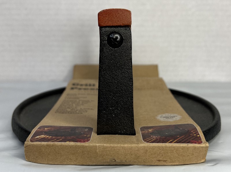 Mr. Bar-B-Q 06681Y Cast Iron Grill Press Pre-Seasoned Base & Hardwood Handle New gallery