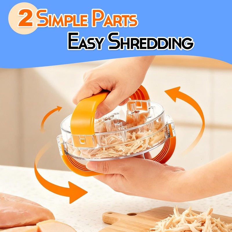 Chicken Shredder - Breast Tool Large, Clear and Yellow gallery