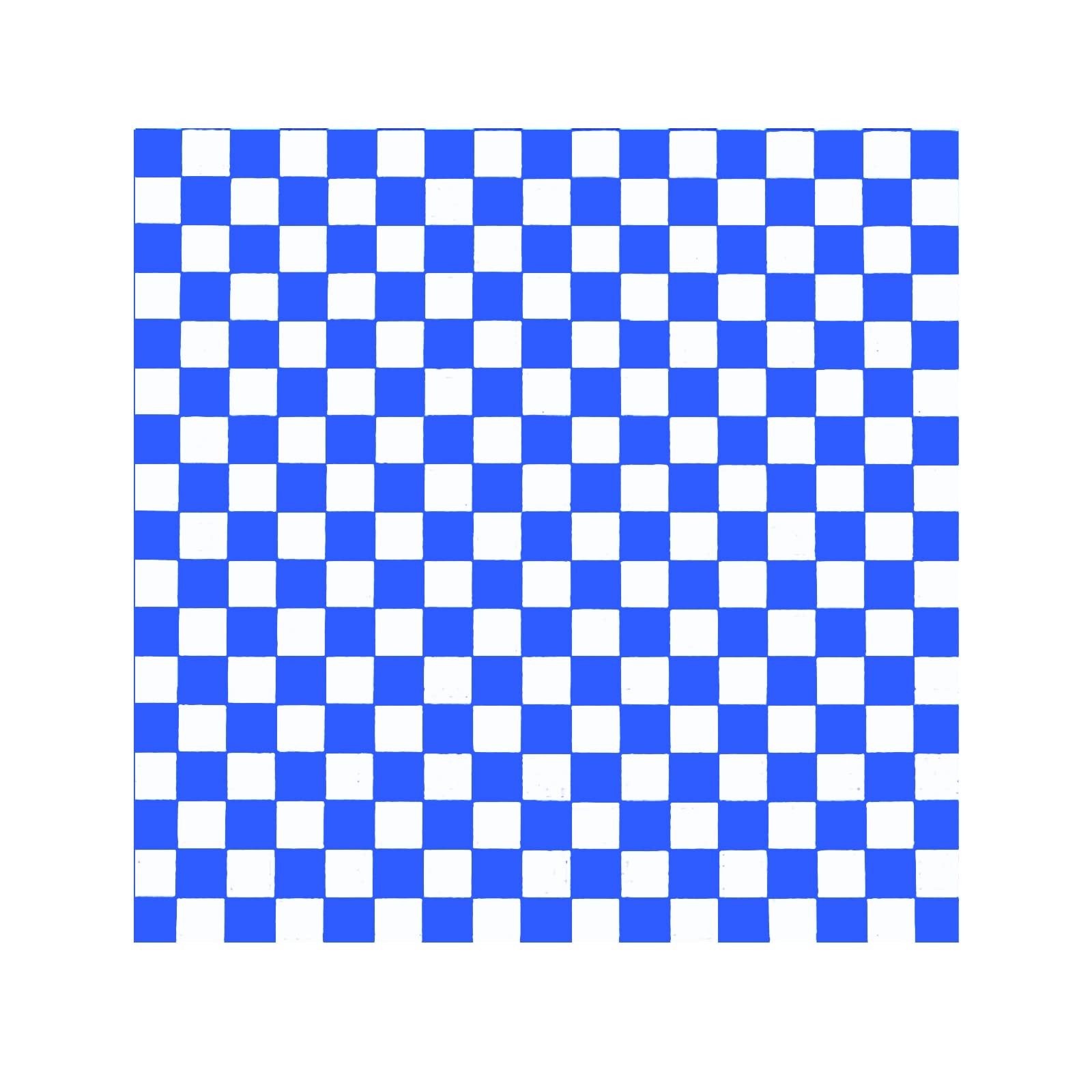 200 Sheets Blue and White Checkered Food Wrapping 12'' x 12'', Blue/White gallery