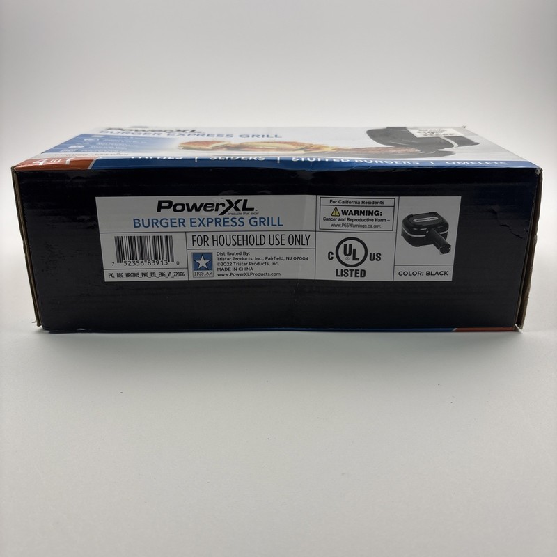 PowerXL 4 in 1 Burger Express Grill Electric Nonstick Indoor Black New gallery