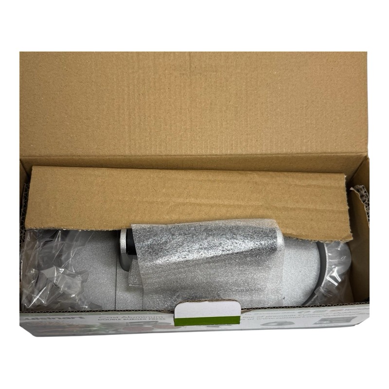 NEW in box Cuisinart Double Burger Press Cast Aluminum Nonstick Gray gallery