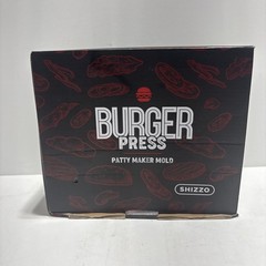Shizzo Burger Press Kit, Cast Iron Rectangle & Round Grill Press (3-6)