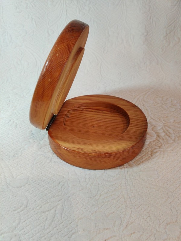 Vintage Wood Hinged Hamburger Meat Patties Press 1960s Era gallery