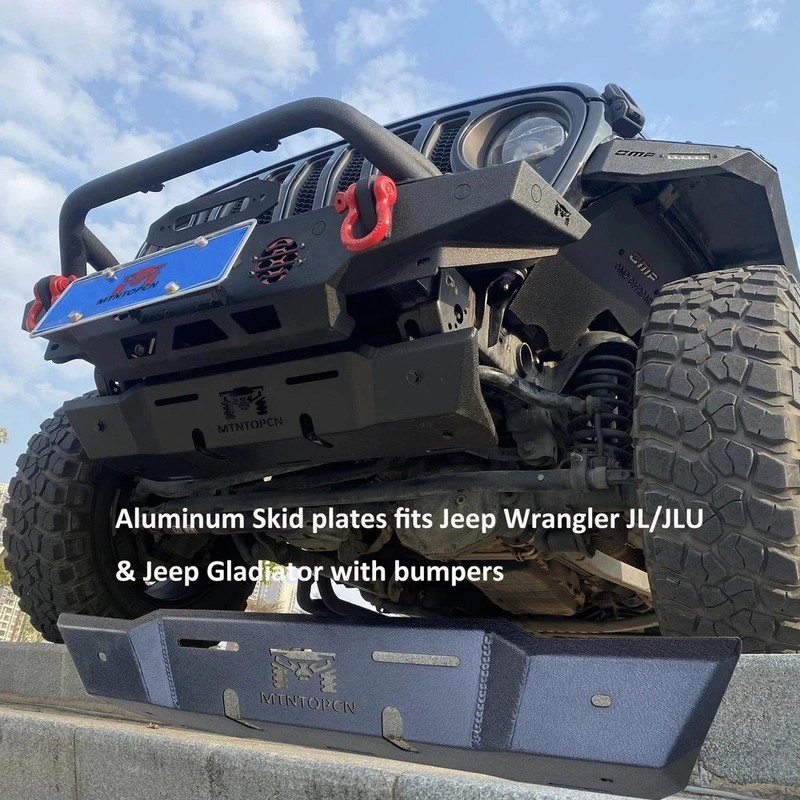 Aluminum JL & Gladiator Skid Plate Compatible with 2018-2025 Jeep Wrangler JL... gallery