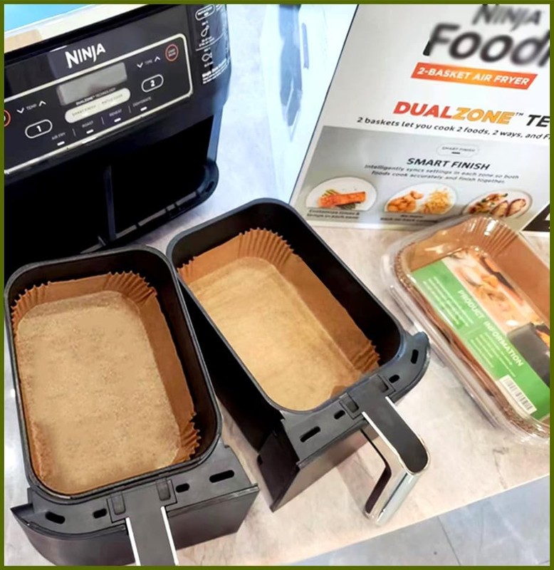 Air Fryer Liners for bella 4Qt Slim Fryer, Bella Rectangle, Natural gallery