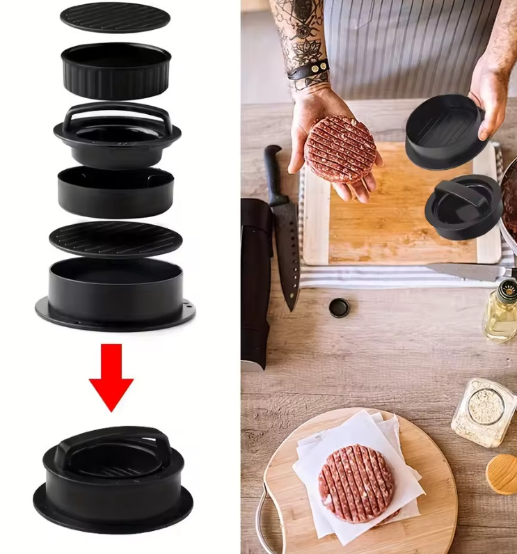 Non-Stick Burger Press Mold – Hamburger Patty Maker for Home Kitchen gallery