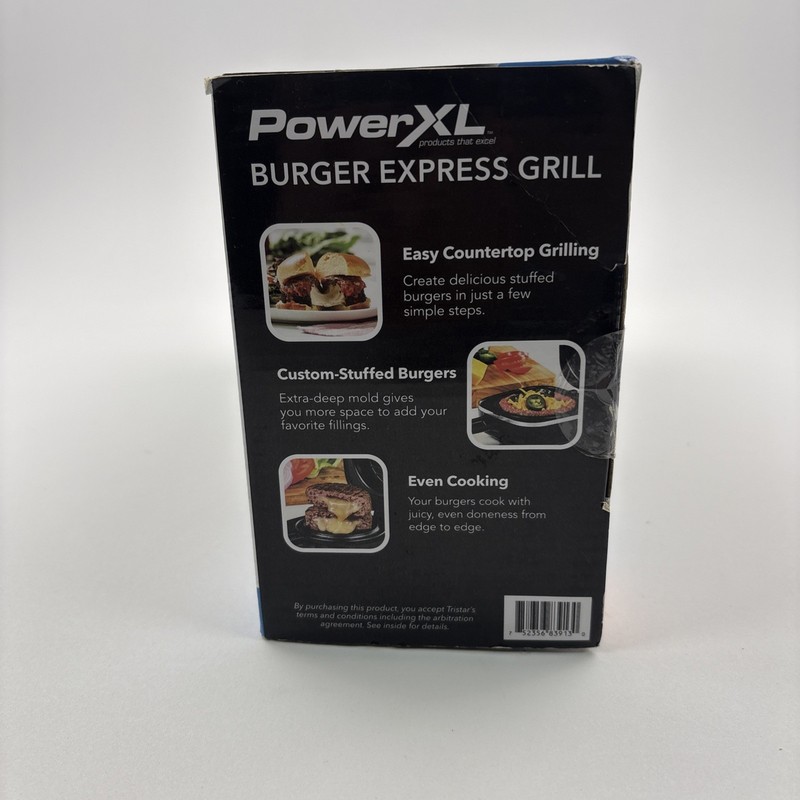 PowerXL 4 in 1 Burger Express Grill Electric Nonstick Indoor Black New gallery