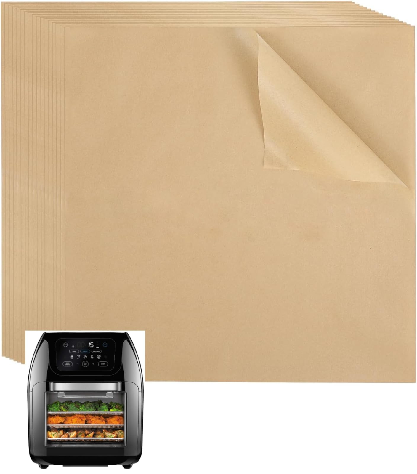 Parchment Paper for CHEFMAN 10 Qt Air Fryer, 100pcs 10x6 inches, gallery