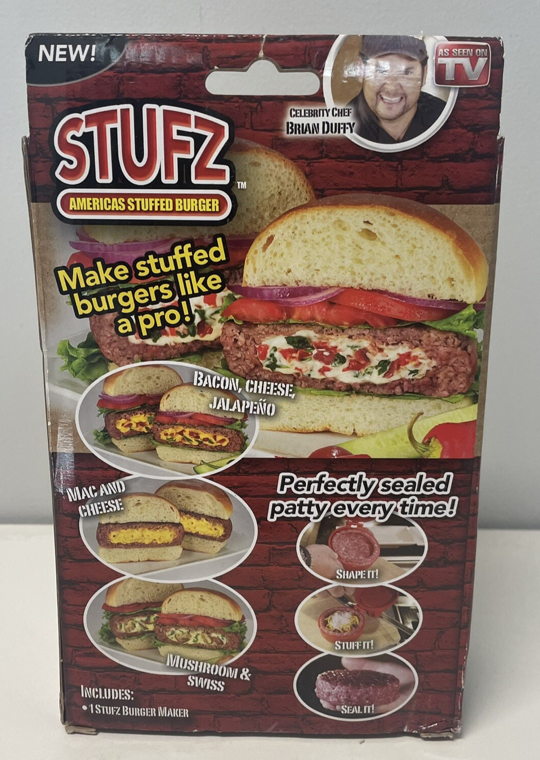 STUFZ Americas Stuffed Burger (1 Pack) | Make Burgers Like a Pro, As-Seen-On TV gallery
