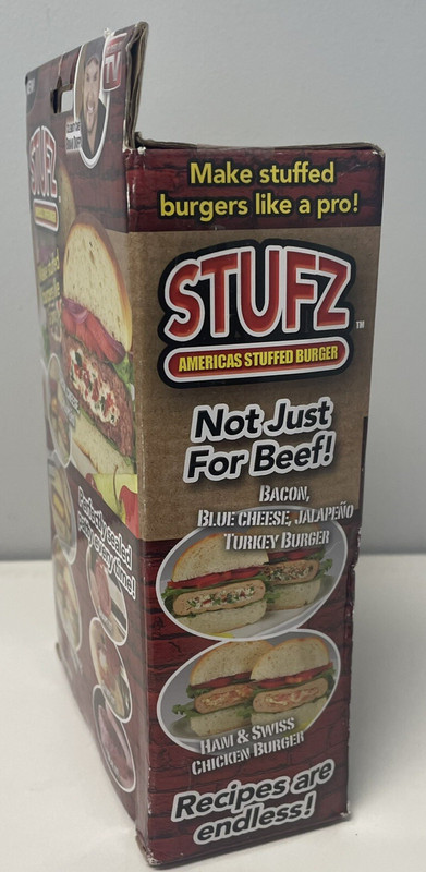 STUFZ Americas Stuffed Burger (1 Pack) | Make Burgers Like a Pro, As-Seen-On TV gallery