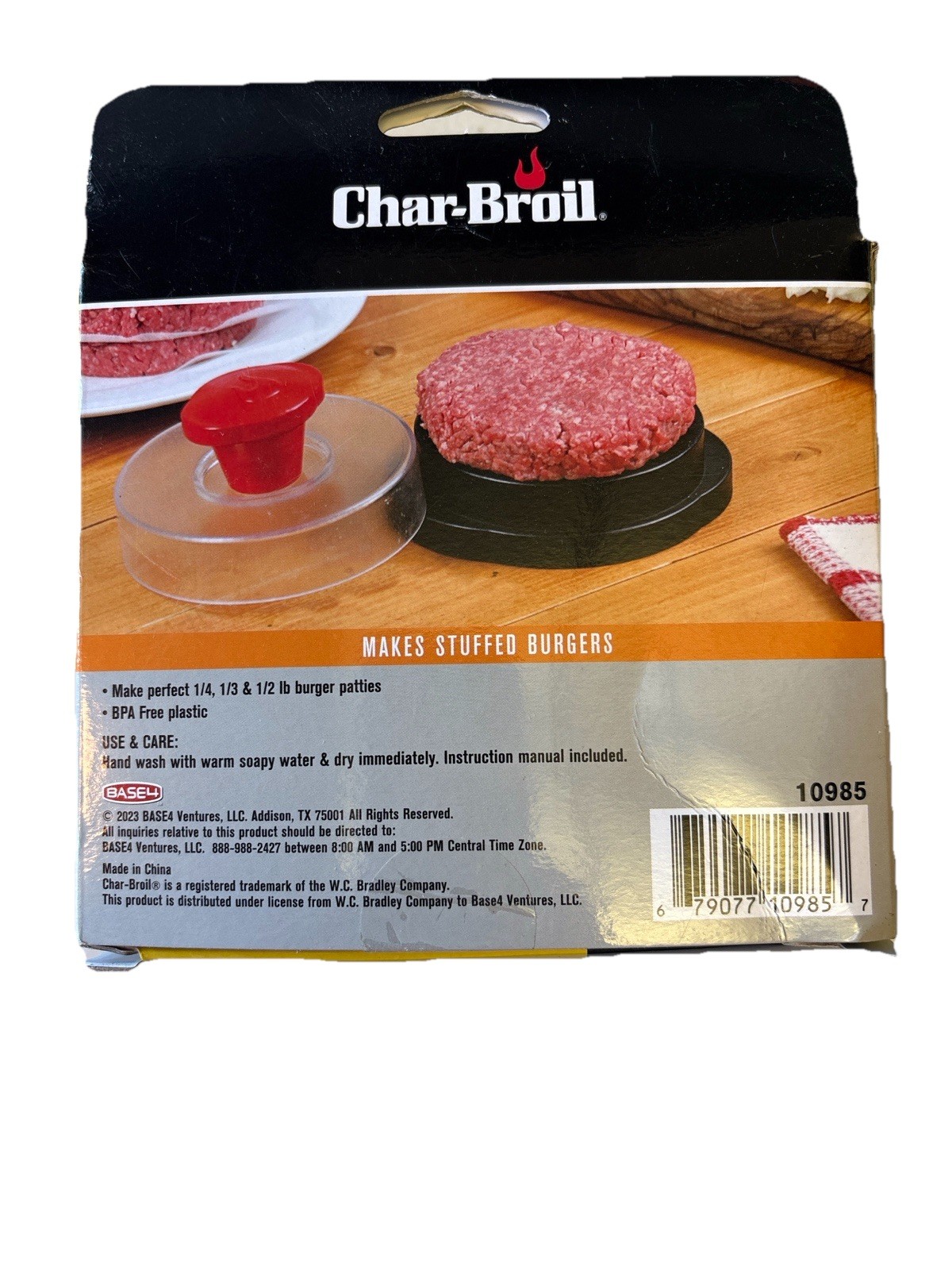 Char-broil Perfect Burger Press BPA Free Makes Stuffed Burgers NEW gallery
