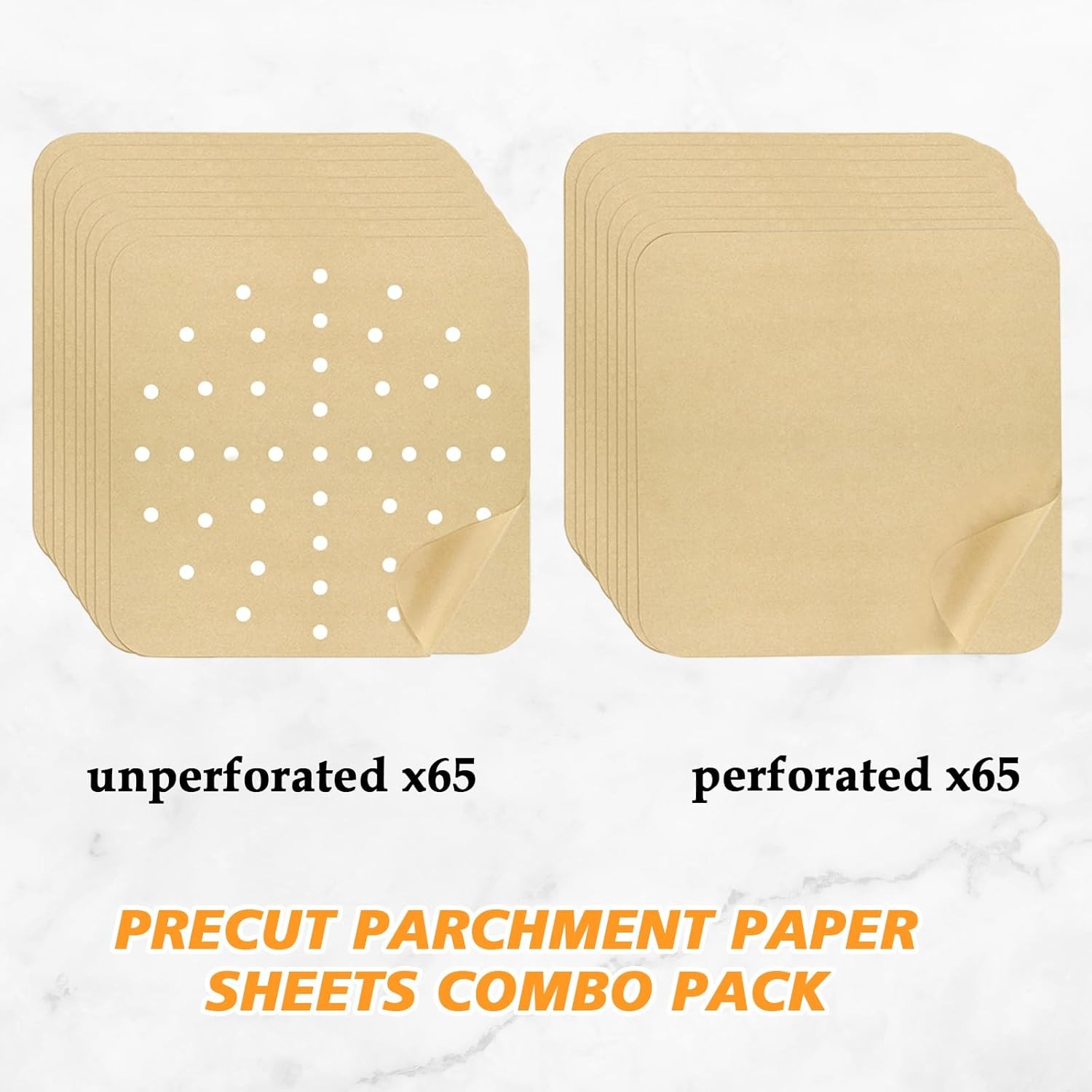 12 x 12 inch Parchment Paper Liners Air 12''x12'' 130 Pcs gallery