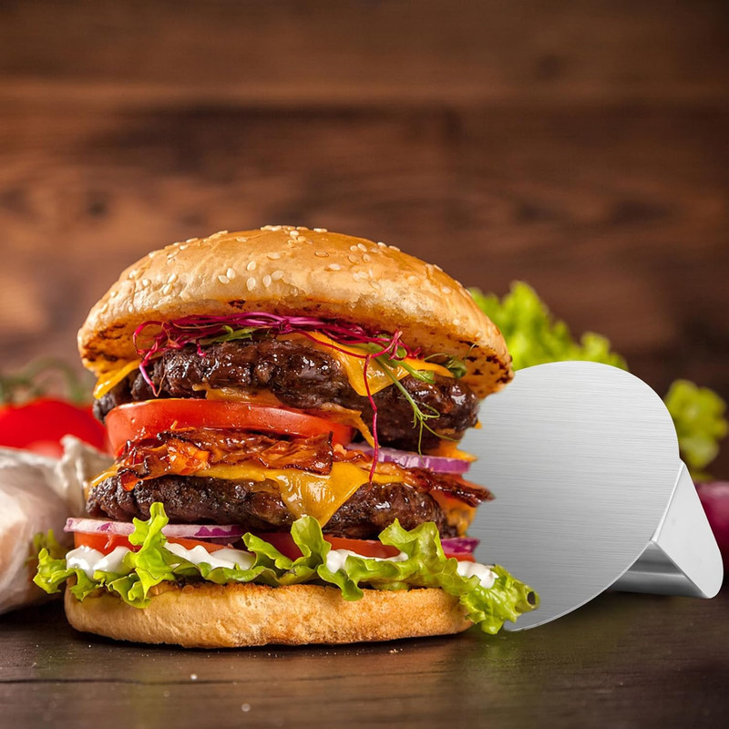 ALLTOP Smash Burger Press -Grill Essential,Stainless Steel Non-Stick Smasher Ham gallery